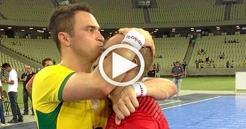 Ricardinho y Falcao, cara a cara Ricardinho y Falcao, cara a cara