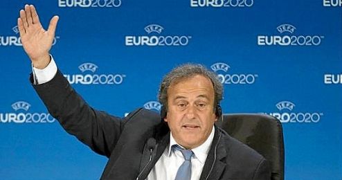 Michel Platini, presidente de la UEFA. Michel Platini, presidente de la UEFA.