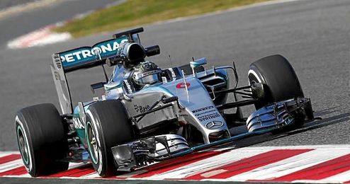 Nico Rosberg durante el Gran Premio de España del pasado año. Nico Rosberg durante el Gran Premio de España del pasado año.