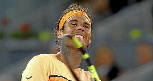 Nadal, feliz tras la victoria Nadal, feliz tras la victoria