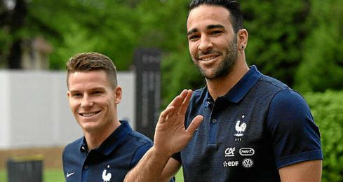 Rami y Gameiro en la concentración de Francia en Clairefontaine. Rami y Gameiro en la concentración de Francia en Clairefontaine.