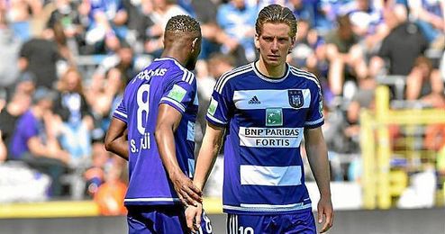 Dennis Praet, en un partido con el Anderlecht. Dennis Praet, en un partido con el Anderlecht.