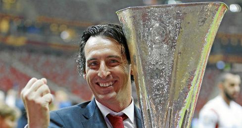 Unai Emery ha conquistado tres Europa League con el Sevilla. Unai Emery ha conquistado tres Europa League con el Sevilla.