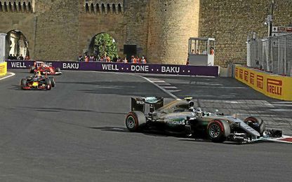 Rosberg ganó plácidamente en Bakú. Rosberg ganó plácidamente en Bakú.