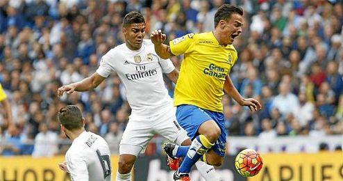 Roque Mesa, en el partido ante el Real Madrid. Roque Mesa, en el partido ante el Real Madrid.