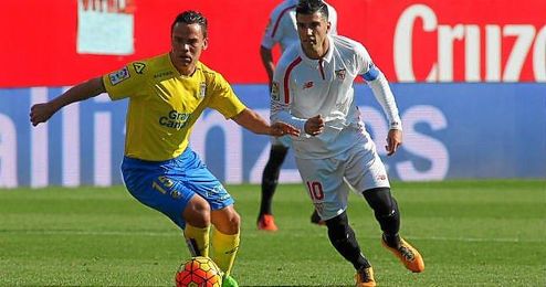 Roque Mesa, en un partido de Liga ante el Sevilla. Roque Mesa, en un partido de Liga ante el Sevilla.