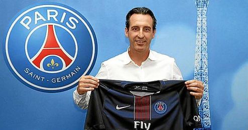 Emery, tras firmar con el PSG. Emery, tras firmar con el PSG.