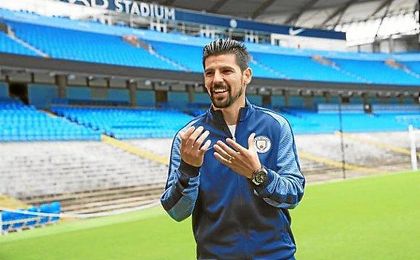 Nolito en el Etihad Stadium Nolito en el Etihad Stadium