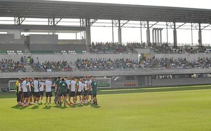 Imagen de la Ciudad Deportiva de esta tarde. Imagen de la Ciudad Deportiva de esta tarde.