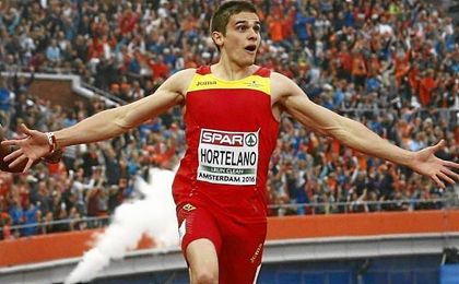 Bruno Hortelano, campeón de Europa de 200 metros. Bruno Hortelano, campeón de Europa de 200 metros.