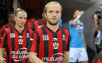 En primer plano, Valère Germain. En primer plano, Valère Germain.