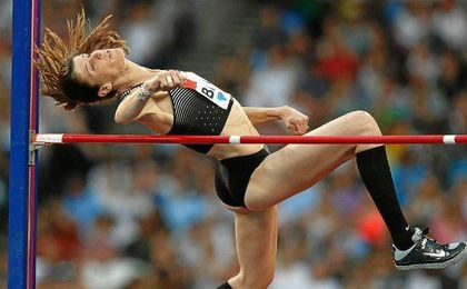 Ruth Beitia consiguió su título número 27. Ruth Beitia consiguió su título número 27.