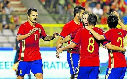 Vitolo participó en las dos dianas, Silva las marcó. Vitolo participó en las dos dianas, Silva las marcó.