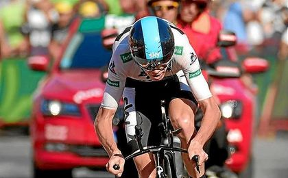 Froome ha recortado a Quintana 2:16 en la crono de hoy. Froome ha recortado a Quintana 2:16 en la crono de hoy.