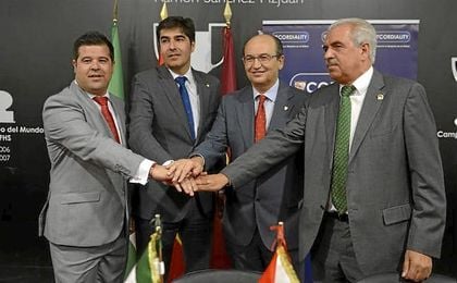 Carlos Jiménez, Ángel Haro, José Castro y Juan de Dios Álvarez. Carlos Jiménez, Ángel Haro, José Castro y Juan de Dios Álvarez.