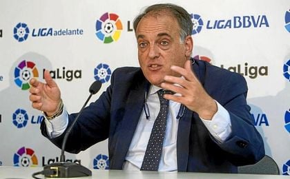 Javier Tebas presidirá LaLiga cuatro años más tras la proclamación que se producirá hoy. Javier Tebas presidirá LaLiga cuatro años más tras la proclamación que se producirá hoy.