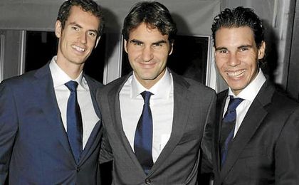 "Espero que los dos estén bien y en forma el próximo año", dijo Murray sobre Nadal y Federer. "Espero que los dos estén bien y en forma el próximo año", dijo Murray sobre Nadal y Federer.