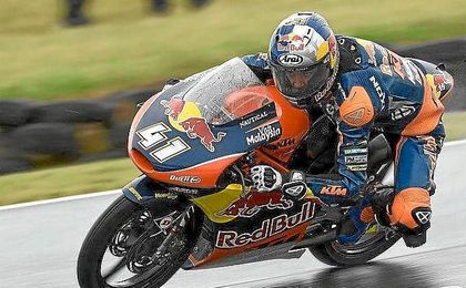 Binder ha sido el más rápido en Moto3. Binder ha sido el más rápido en Moto3.