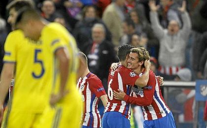 Imagen del Atlético-Rostov. Imagen del Atlético-Rostov.