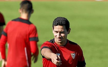 Ganso, en un entrenamiento reciente. Ganso, en un entrenamiento reciente.