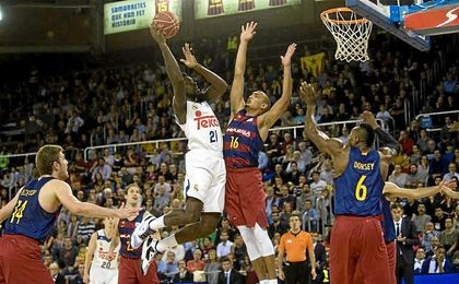 Los azulgranas completaron su mejor partido de la temporada. Los azulgranas completaron su mejor partido de la temporada.
