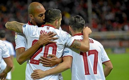 El Sevilla aspira a terminar entre los cuatro primeros. El Sevilla aspira a terminar entre los cuatro primeros.