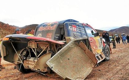 Así quedó el coche del principe qatarí. Así quedó el coche del principe qatarí.