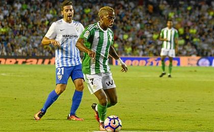 Musonda, durante su etapa en el Betis. Musonda, durante su etapa en el Betis.