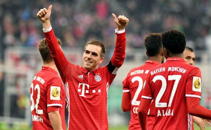 Lahm cumplió el pasado sábado 500 partidos con la camiseta del equipo bávaro. EFE. Lahm cumplió el pasado sábado 500 partidos con la camiseta del equipo bávaro. EFE.