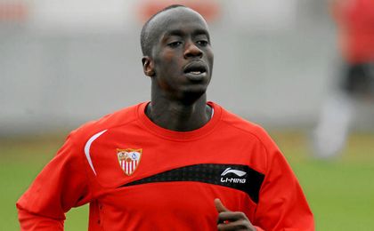Babá, como sevillista. Babá, como sevillista.
