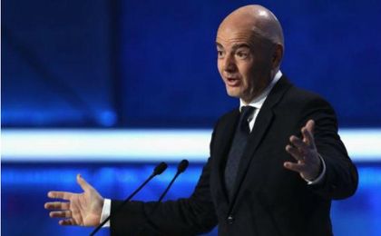 Gianni Infantino, presidente de la FIFA. Gianni Infantino, presidente de la FIFA.