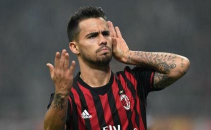 El gaditano Suso en uno de los partidos con AC Milan. El gaditano Suso en uno de los partidos con AC Milan.