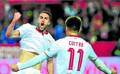Iborra celebra su gol en la última victoria, ante el Athletic. Lince. Iborra celebra su gol en la última victoria, ante el Athletic. Lince.