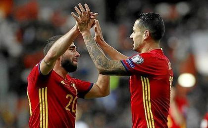 Vitolo fue, de nuevo, protagonista con España. Vitolo fue, de nuevo, protagonista con España.