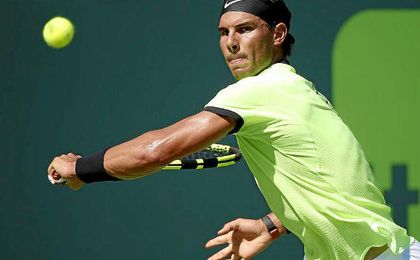 Nadal buscará el título en su quinta final en Miami. Nadal buscará el título en su quinta final en Miami.