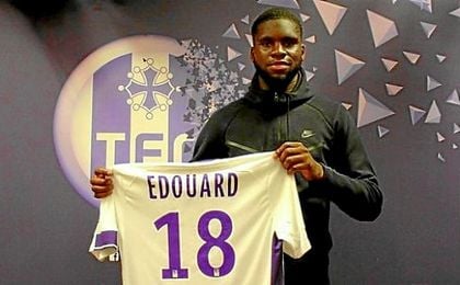 Edouard en su presentación con el Toulouse. Edouard en su presentación con el Toulouse.