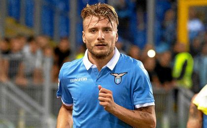 Immobile, durante un encuentro con la Lazio. Immobile, durante un encuentro con la Lazio.