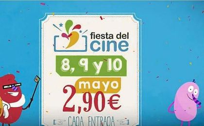 La XII edición de la Fiesta del Cine se celebrará del 8 al 10 de mayo La XII edición de la Fiesta del Cine se celebrará del 8 al 10 de mayo