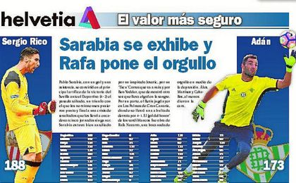 Sarabia se exhibe y Rafa pone el orgullo Sarabia se exhibe y Rafa pone el orgullo