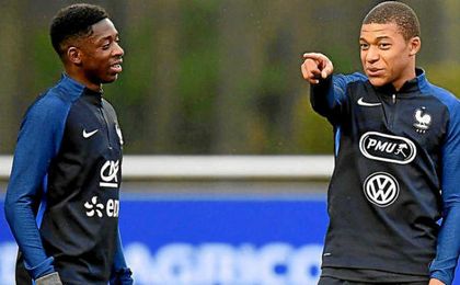 Mbappé y Dembélé marcaron en Champions. Mbappé y Dembélé marcaron en Champions.