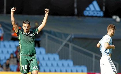 Ceballos celebra la victoria. Ceballos celebra la victoria.