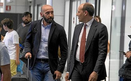 Monchi, a su llegada a la Roma. Monchi, a su llegada a la Roma.
