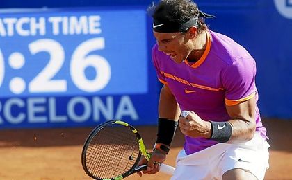 Nadal, en acción ante Chung. Nadal, en acción ante Chung.