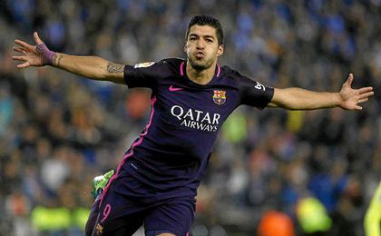 Suárez marcó un doblete. Suárez marcó un doblete.