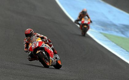 Mir, Márquez y Pedrosa protagonizan el dominio español del primer día Mir, Márquez y Pedrosa protagonizan el dominio español del primer día