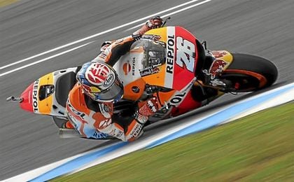 Dani Pedrosa saldrá desde la primera posición en Jerez. Dani Pedrosa saldrá desde la primera posición en Jerez.