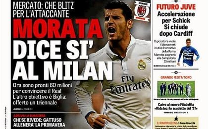 El Milan estaría negociando con Morata. El Milan estaría negociando con Morata.