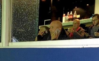 Sampaoli, en el Cilindro. Sampaoli, en el Cilindro.