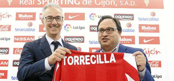 Torrecilla, en su presentación. Torrecilla, en su presentación.