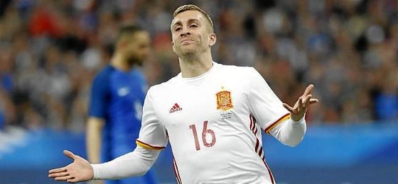 Deulofeu con la selección. Deulofeu con la selección.